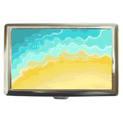 Abstract Background Beach Coast Cigarette Money Case by anzea