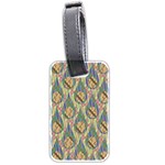 Tribal Background Boho Batik Luggage Tag (two sides) Front