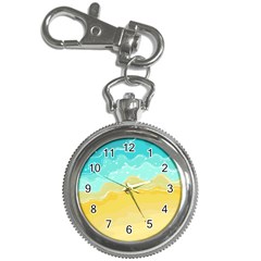 Abstract Background Beach Coast Key Chain Watches by anzea