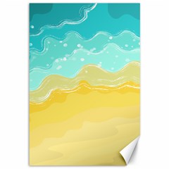 Abstract Background Beach Coast Canvas 12  X 18  by anzea