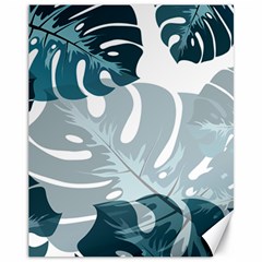 Monstera Leaves Background Canvas 11  X 14  by anzea