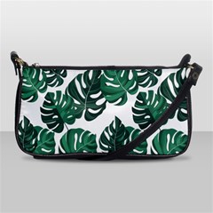 Illustrations Monstera Leafes Shoulder Clutch Bag by anzea