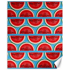 Illustrations Watermelon Texture Pattern Canvas 16  X 20  by anzea