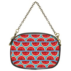 Illustrations Watermelon Texture Pattern Chain Purse (one Side) by anzea