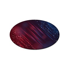 Illustrations Space Purple Sticker Oval (100 Pack) by anzea