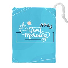 Background Good Morning Drawstring Pouch (4xl) by anzea