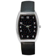 Abstract Texture Barrel Style Metal Watch by anzea