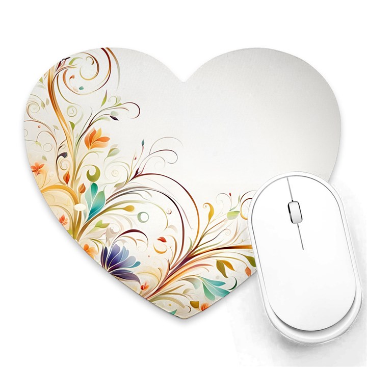 Flower Heart Mousepad