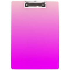 Gradient Pink - Pastel Yellow Pink Rosa A4 Acrylic Clipboard by 2607694c