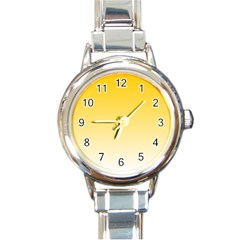 Gradient  Green, Yellow Round Italian Charm Watch by 2607694c