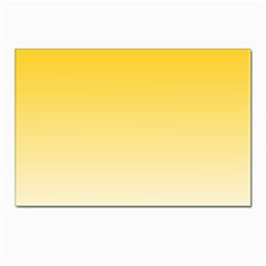 Gradient  Green, Yellow Postcards 5  X 7  (pkg Of 10) by 2607694c