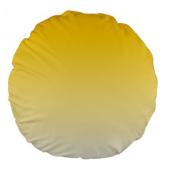 Gradient  Green, Yellow Large 18  Premium Round Cushions by 2607694c