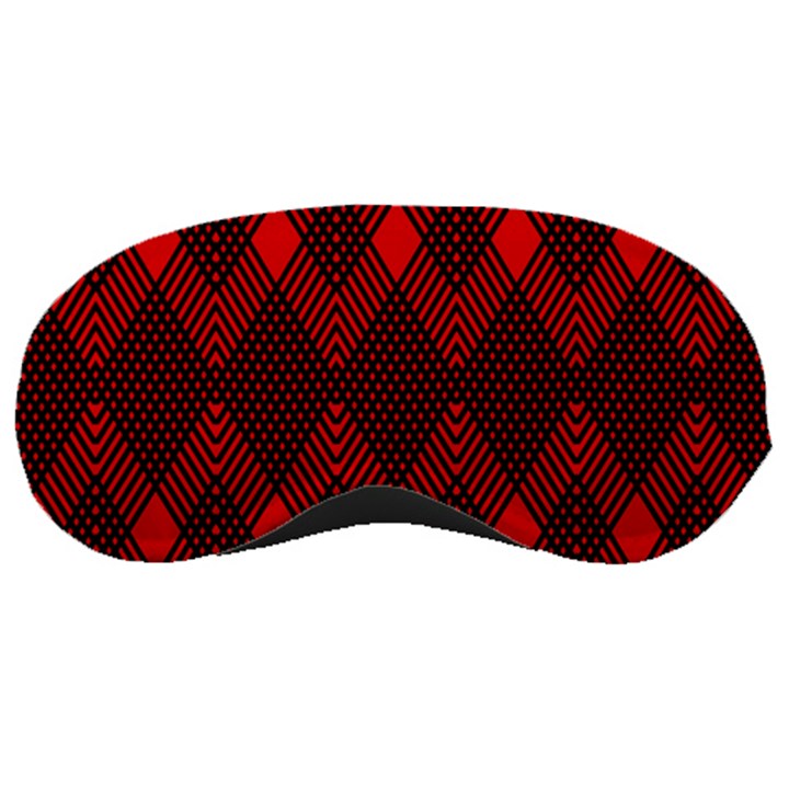 muster rot schwarz Sleep Mask