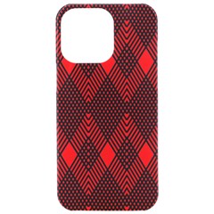 Muster Rot Schwarz Iphone 15 Pro Max Black Uv Print Pc Hardshell Case by 2607694c