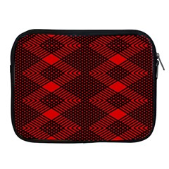 Pattern Black Red Apple Ipad 2/3/4 Zipper Cases by 2607694c