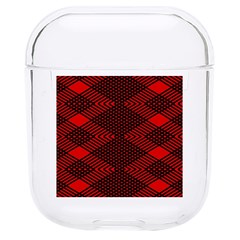 Pattern Black Red Hard Pc Airpods 1/2 Case by 2607694c