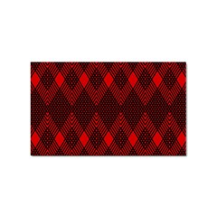 Pattern Red Black, Sticker Rectangular (10 Pack) by 2607694c