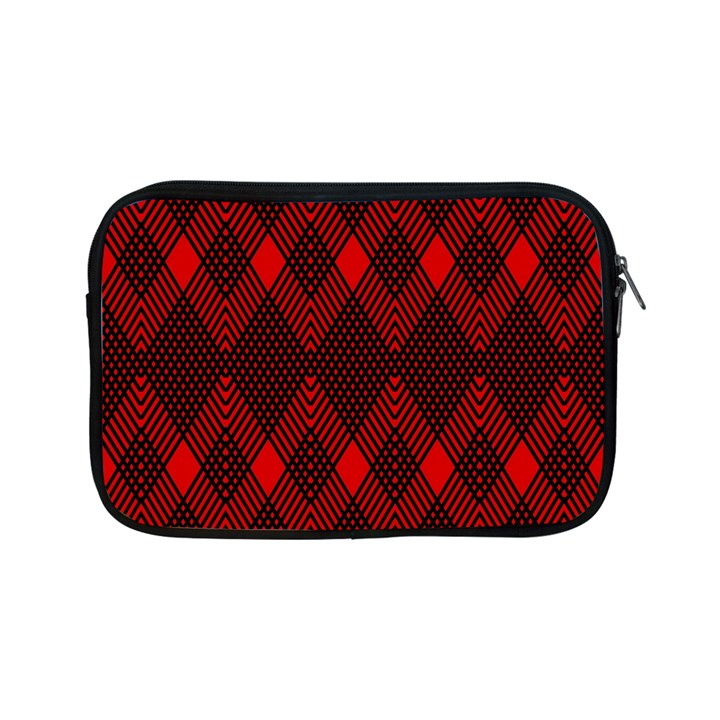 pattern red black, Apple iPad Mini Zipper Cases