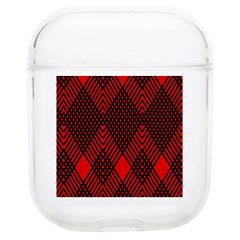 Pattern Red Black, Soft Tpu Airpods 1/2 Case by 2607694c