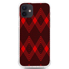 Pattern Red Black, Iphone 12/12 Pro Tpu Uv Print Case by 2607694c