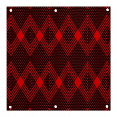 Pattern Red Black, Banner And Sign 3  X 3  by 2607694c