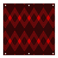 Pattern Red Black, Banner And Sign 4  X 4  by 2607694c