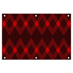 Pattern Red Black, Banner And Sign 6  X 4  by 2607694c