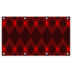 Pattern Red Black, Banner And Sign 7  X 4  by 2607694c