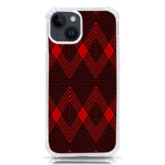 Pattern Red Black, Iphone 14 Tpu Uv Print Case by 2607694c