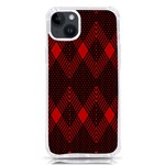 pattern red black, iPhone 14 Plus TPU UV Print Case Front