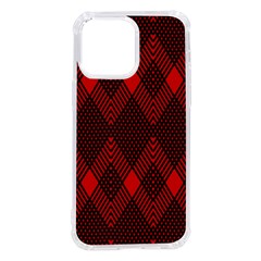 Pattern Red Black, Iphone 14 Pro Max Tpu Uv Print Case by 2607694c