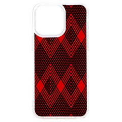 Pattern Red Black, Iphone 15 Pro Max Tpu Uv Print Case by 2607694c