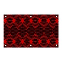 Pattern, Red, Black,  Banner And Sign 5  X 3  by 2607694c