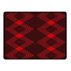 Pattern Rot Schwarz Fleece Blanket (small) by dedoma