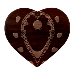 Fractal Eye Heart Wood Jewelry Box by dedoma