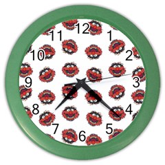 Muppets Animal Pattern Color Wall Clock by Valentinaart