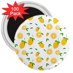 Illustrations Lemon Citrus Fruit Yellow 3  Magnets (100 Pack) by anzea