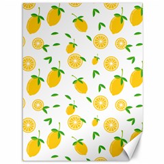 Illustrations Lemon Citrus Fruit Yellow Canvas 36  X 48  by anzea