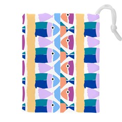 Illustrations Of Fish Texture Modulate Sea Pattern Drawstring Pouch (4xl) by anzea