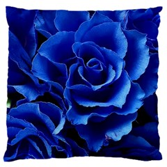 Blue Roses Flowers Plant Romance Blossom Bloom Nature Flora Petals 16  Baby Flannel Cushion Case (two Sides) by Proyonanggan