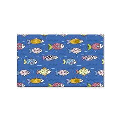 Sea Fish Blue Submarine Animal Sticker (rectangular) by Proyonanggan