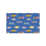 Sea Fish Blue Submarine Animal Sticker (Rectangular) Front