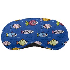 Sea Fish Blue Submarine Animal Sleep Mask by Proyonanggan