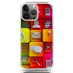 Colorful 3d Social Media iPhone 13 Pro Max TPU UV Print Case Front