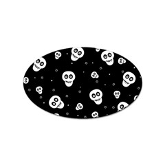 Skull Pattern Sticker (oval) by Ket1n9