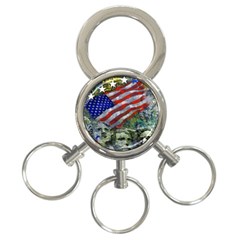 Usa United States Of America Images Independence Day 3-ring Key Chain by Ket1n9