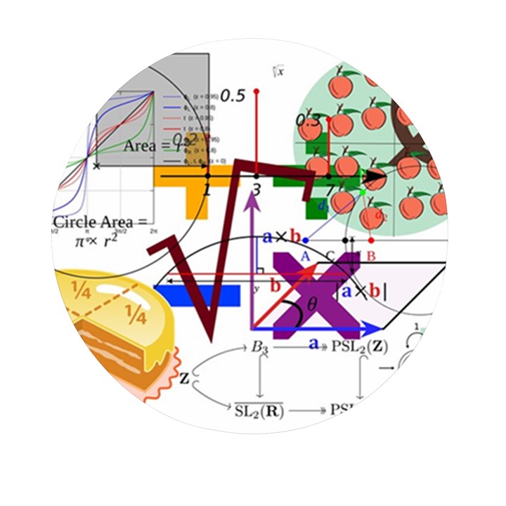 Mathematics Formula Physics School Mini Round Pill Box