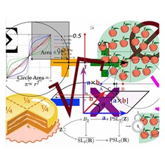 Mathematics Formula Physics School Premium Plush Fleece Blanket (small) by Bedest