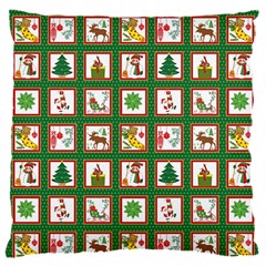 Christmas Paper Christmas Pattern 16  Baby Flannel Cushion Case (two Sides) by Bedest