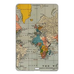 Vintage World Map Name Card Style Usb Flash Drive by Loisa77